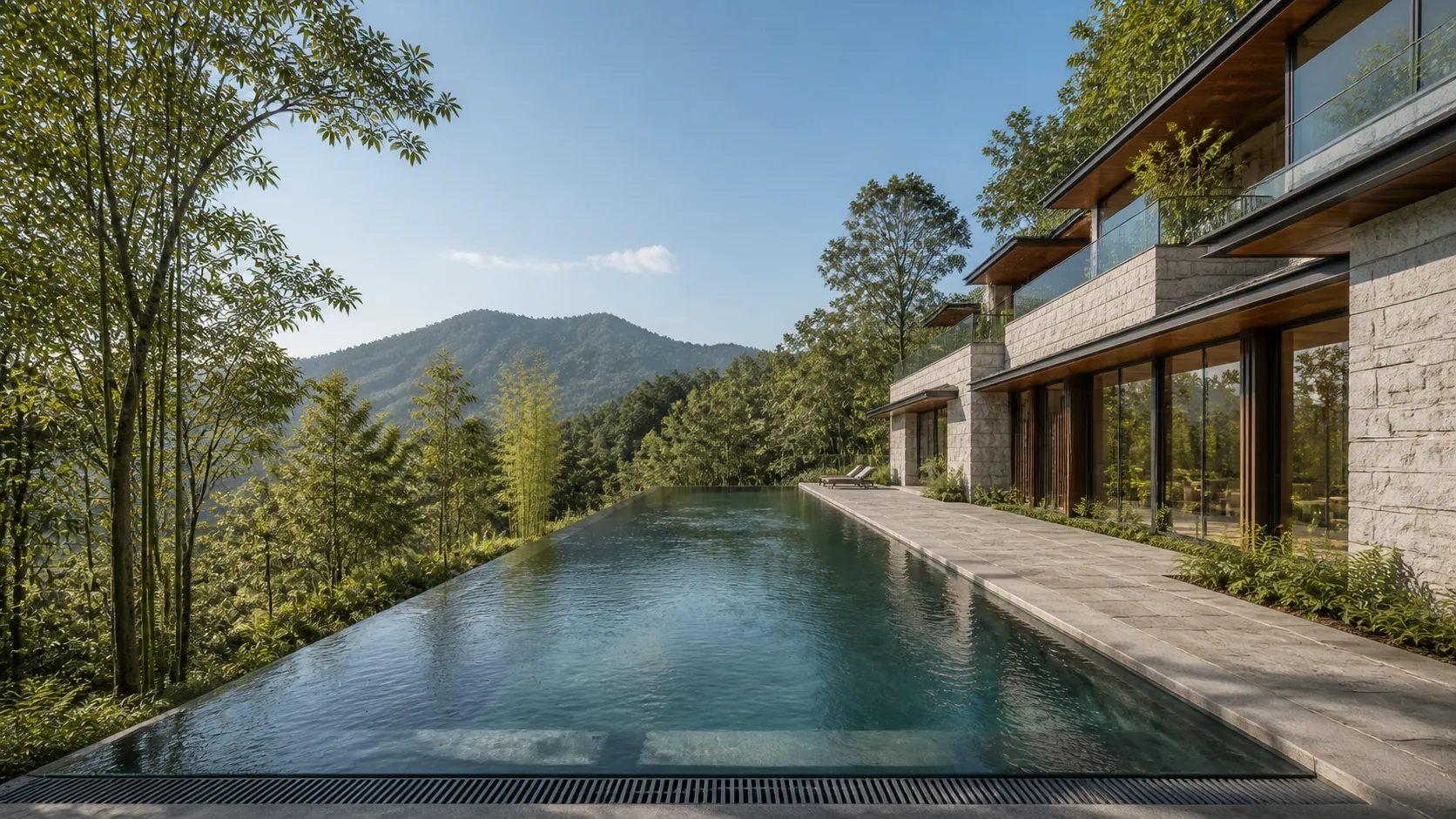 山谷泳池